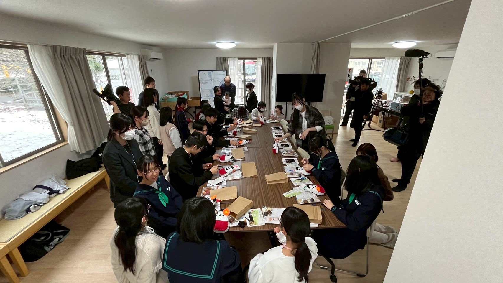 珠州での交流の様子