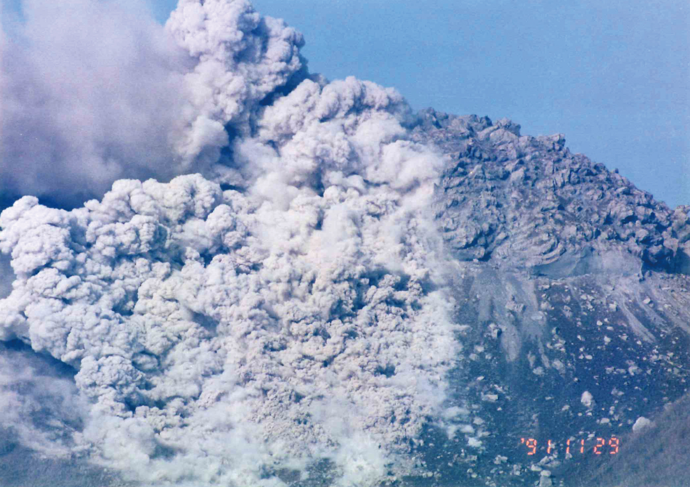 普賢岳で起きた火砕流